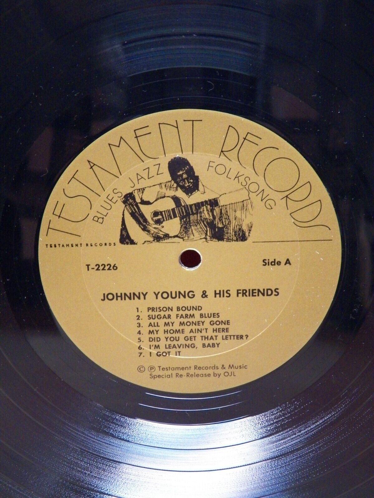 12" LP VG++/EX Johnny Young And His Friends 1975 Testament Records T-2226