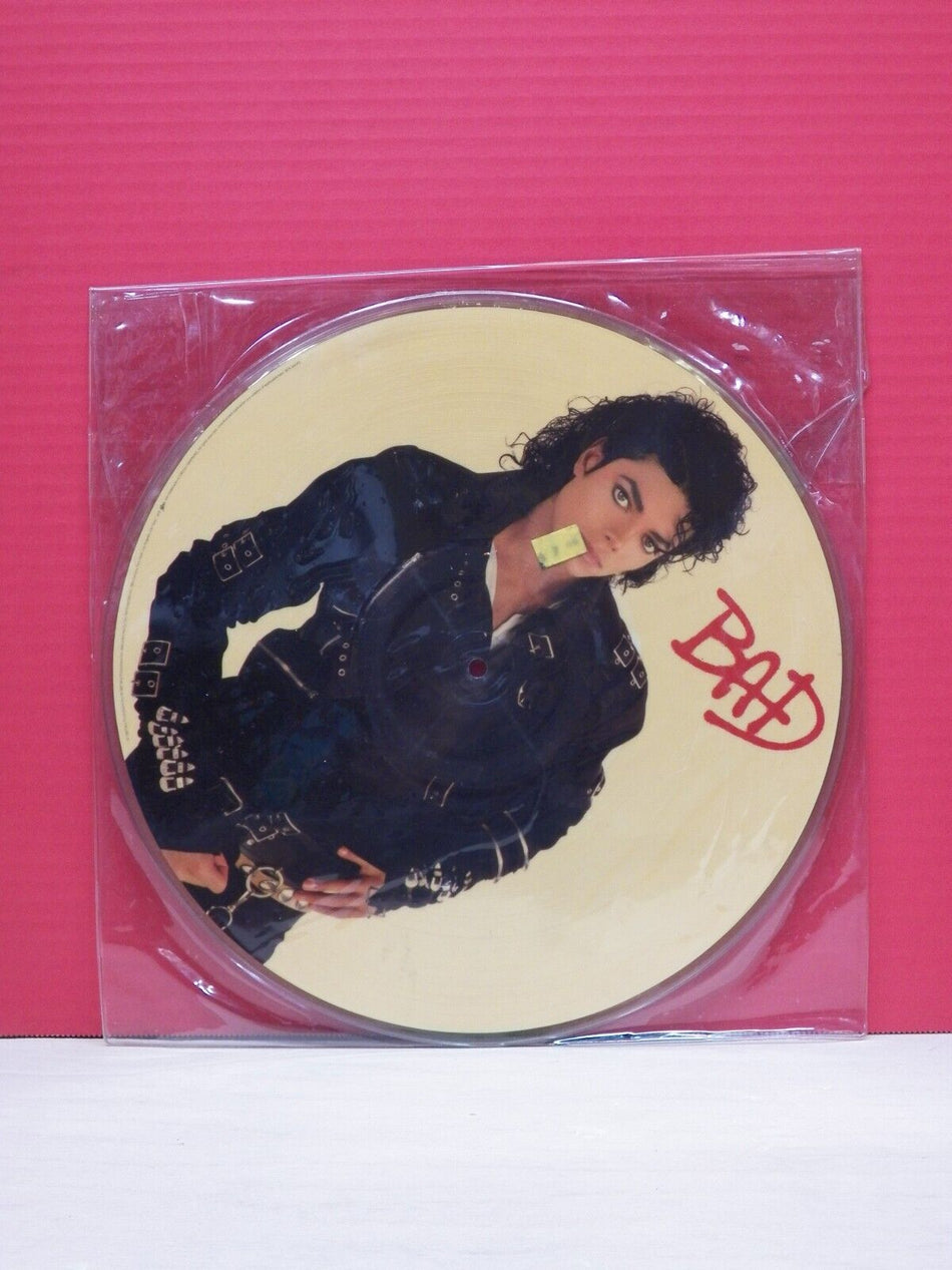 12" Picture Disc M- Michael Jackson Bad 1987 Epic 9E9-44043