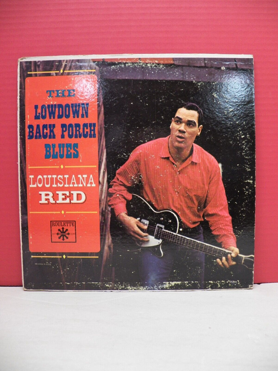 12" LP VG++/EX Louisiana Red The Lowdown Back Porch Blues 1963 Roulette R 25200