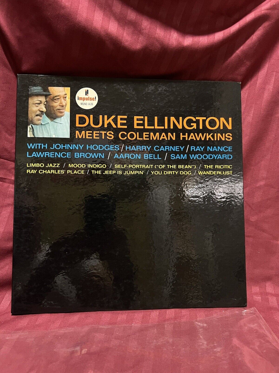 VG++ Vinyl Record LP Duke Ellington Meets Coleman Hawkins 1962 Mono  A-26 Van Gelder Stamp