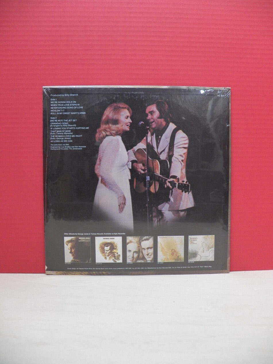 12" LP George Jones & Tammy Wynette We're Gonna Hold On 1973 Epic KE 32757