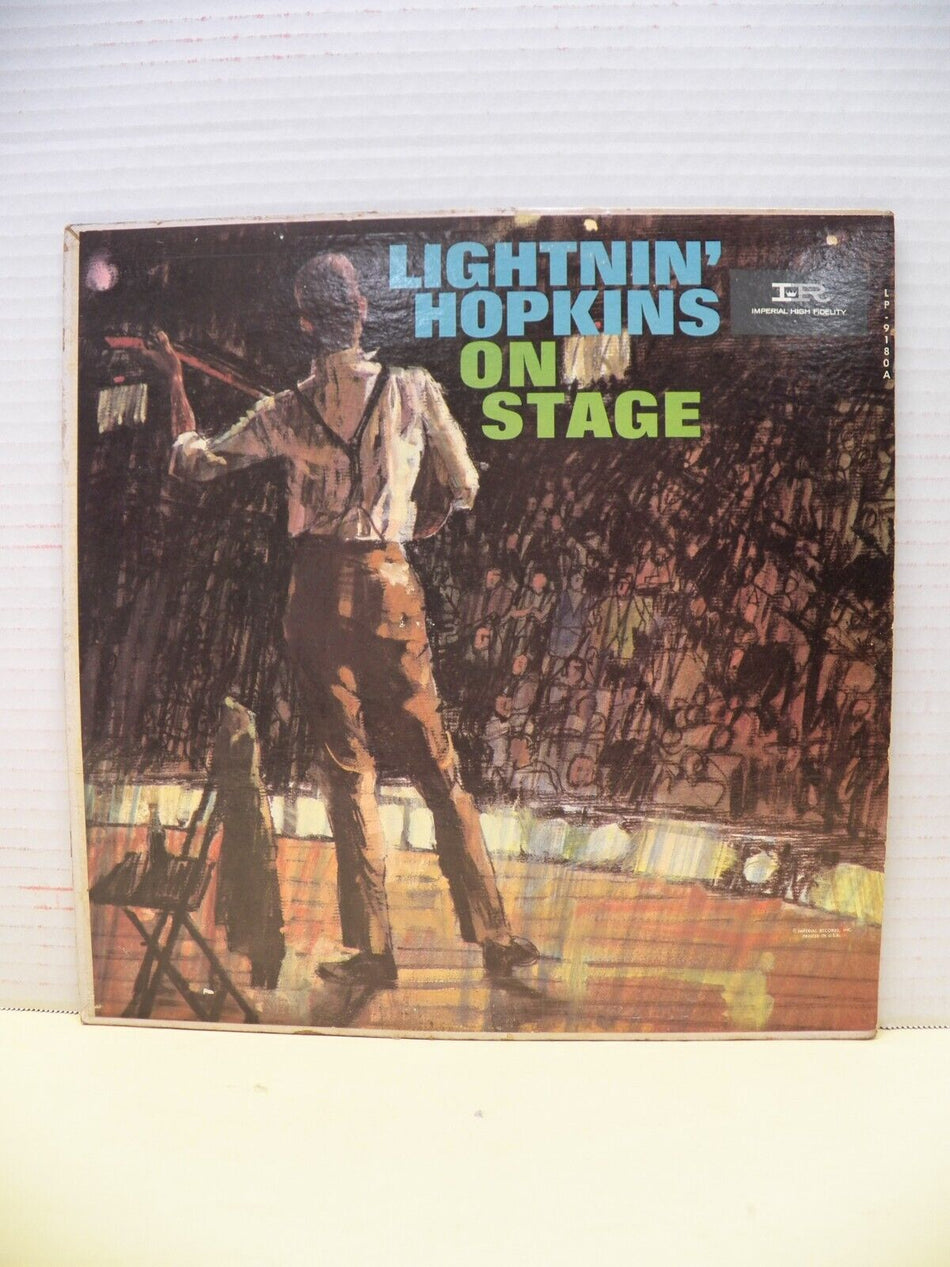 12" LP VG++/EX Lightnin' Hopkins On Stage Imperial LP-9180-A