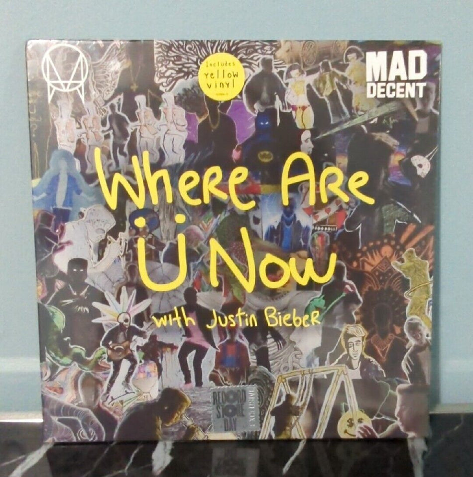 Jack U Justin Bieber Where Are U Now RSD 2016 Yellow Sealed Vinyl Record LP