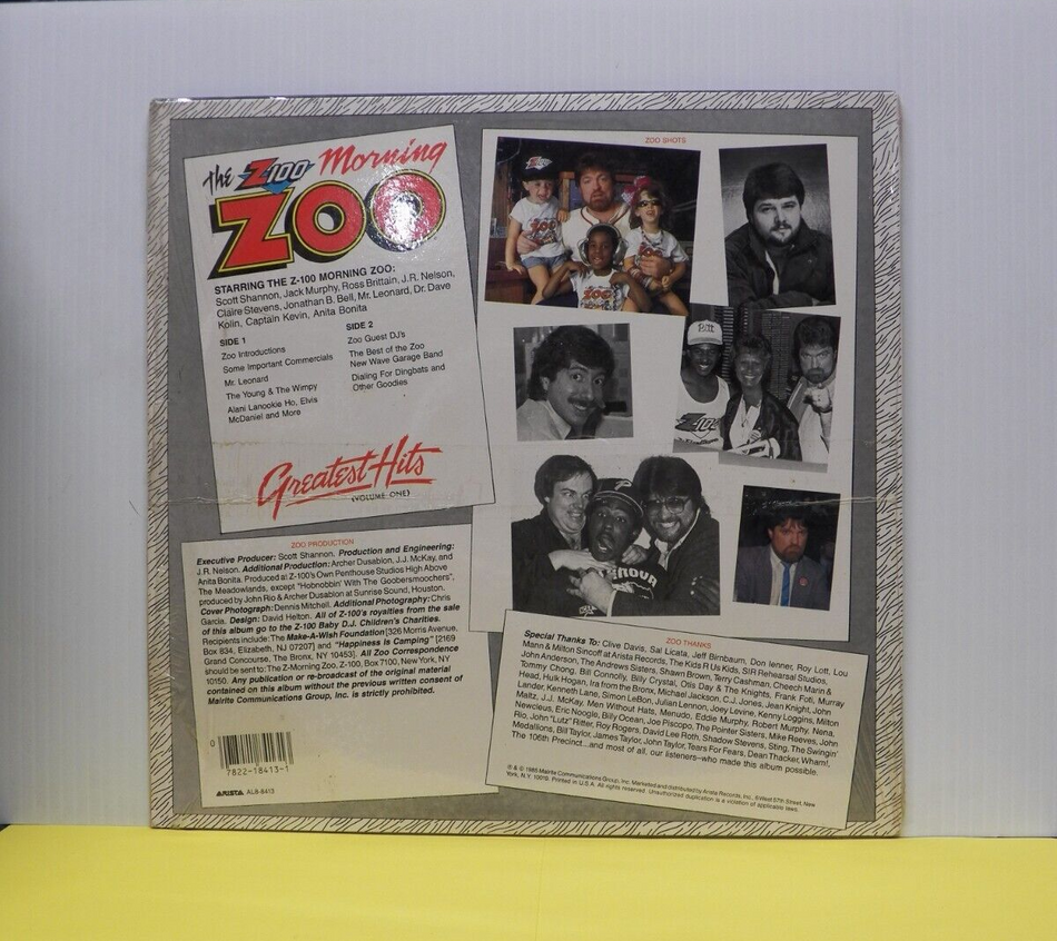 12" LP M- Z100 Morning Zoo Greatest Hits (Volume One) 1985 Arista AL8-8413