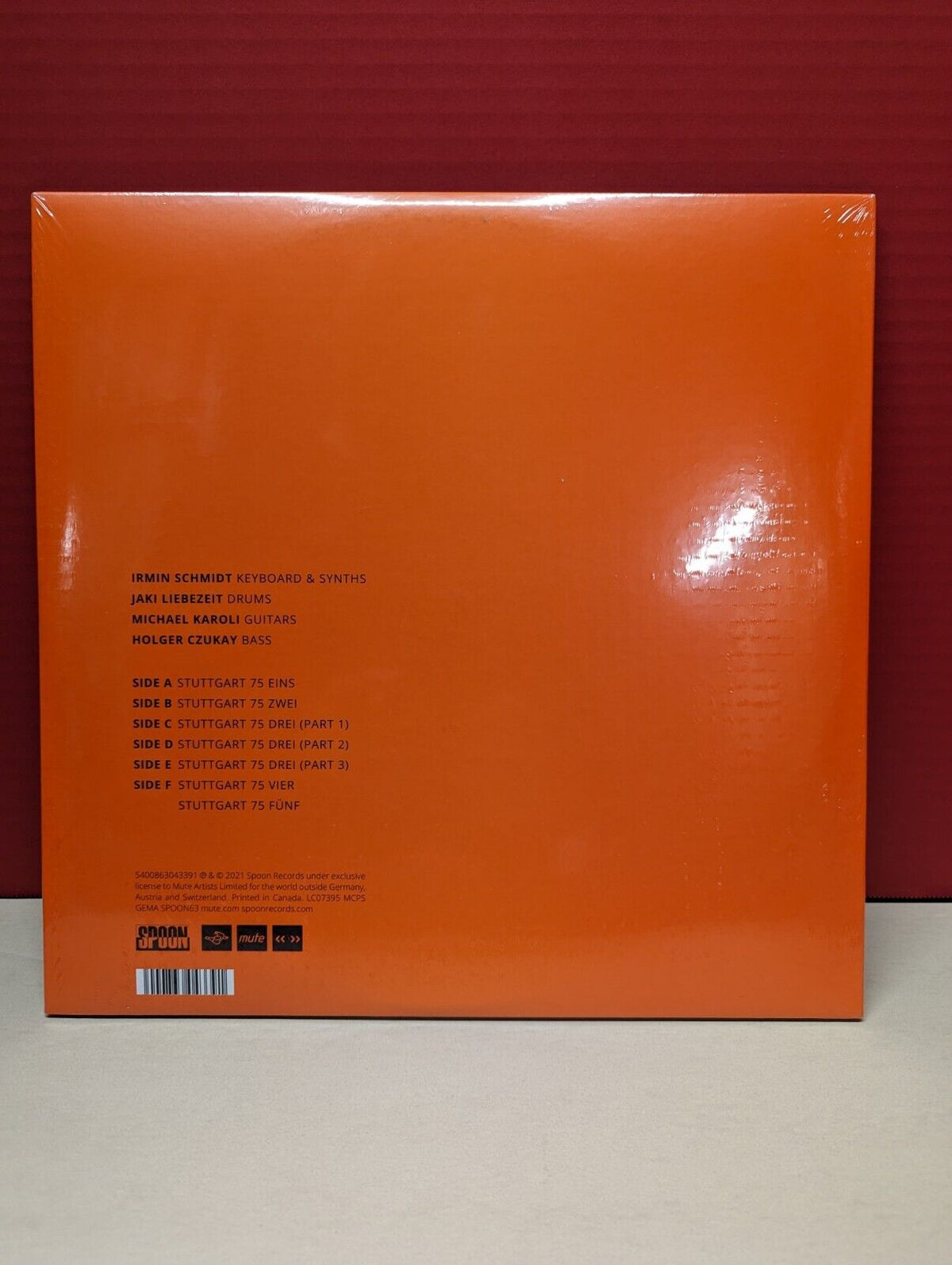 Sealed 12" 3xLP Can Live In Stuttgart 1975 2021 Spoon Records Ltd Ed Orange