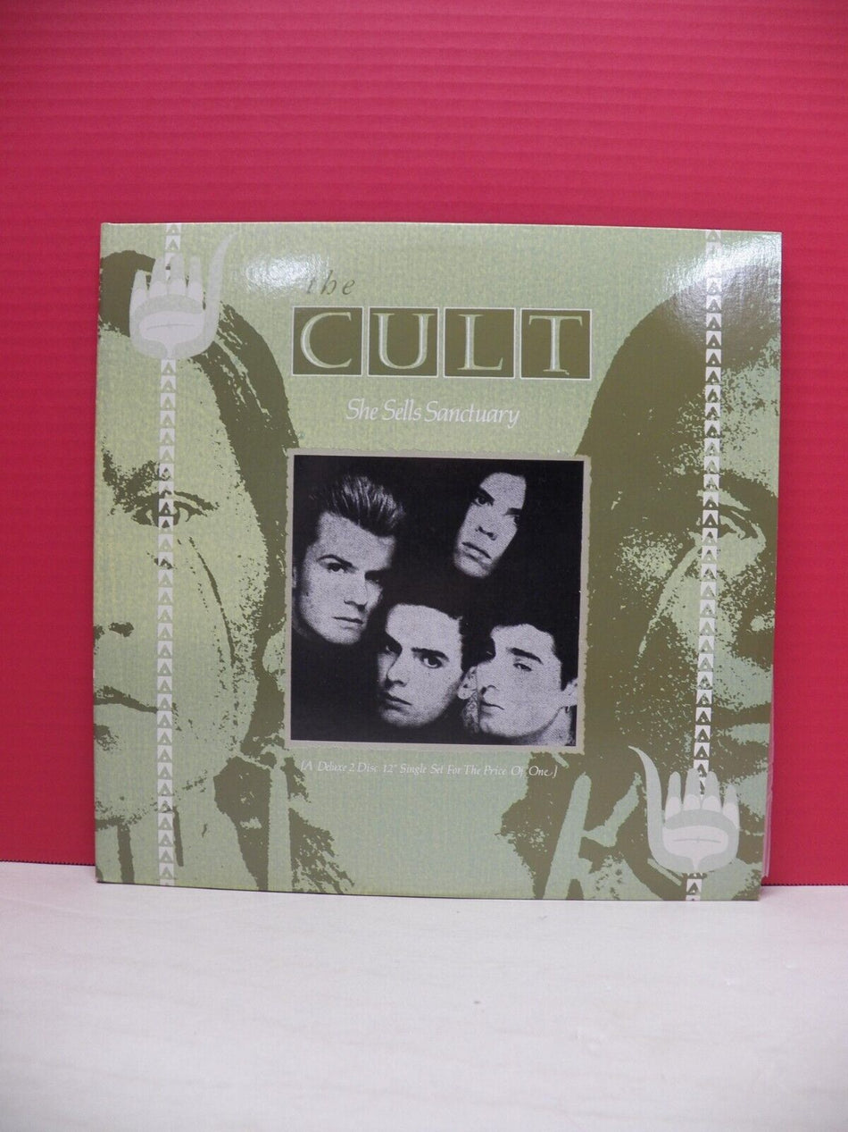 2x12" Single M- The Cult She Sells Sanctuary 1985 Vertigo Canada Import Deluxe