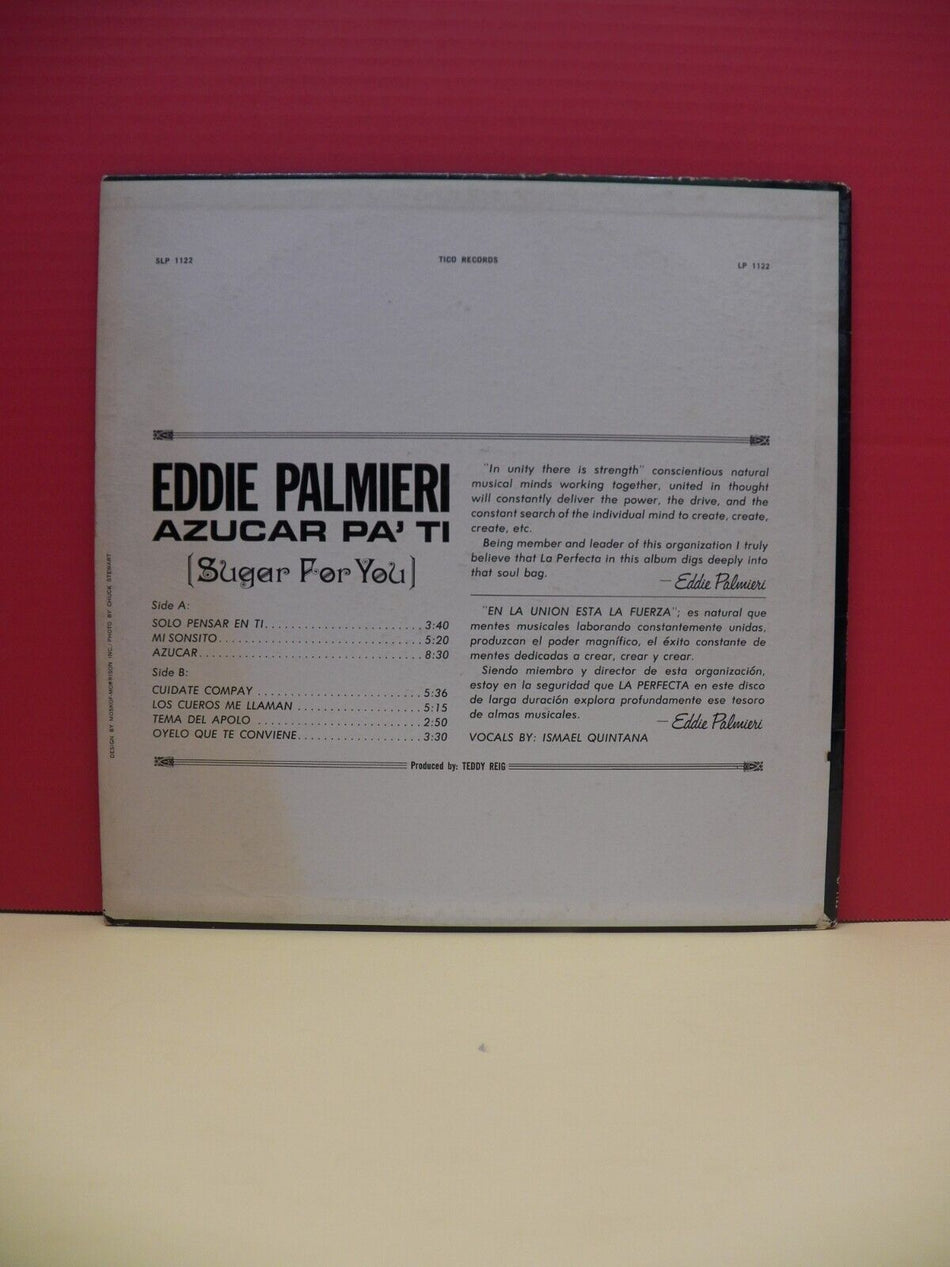 12" LP VG++/EX Eddie Palmieri Azucar Pa'Ti 1965 Tico Records Mono LP 1122