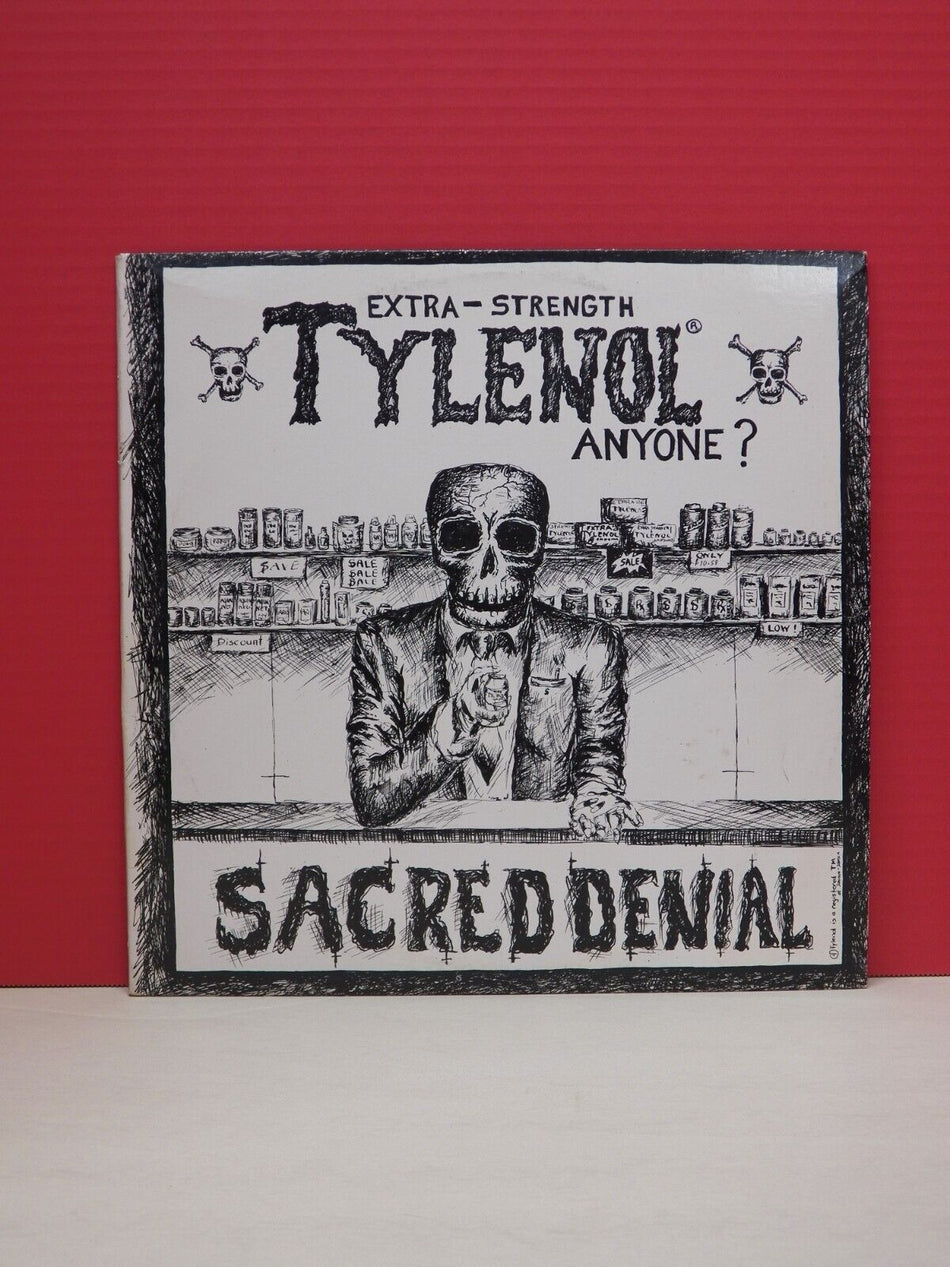 12" LP VG++/EX Sacred Denial Extra-Strength Tylenol Anyone? 1986 Forefront