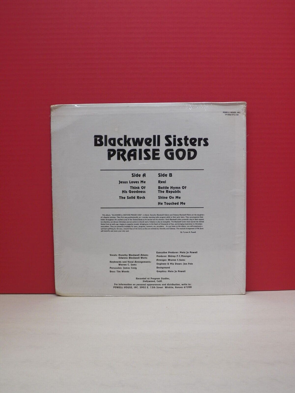 Sealed 12" LP Blackwell Sisters Praise God Powell House, Inc. TP 9448-TP-A-101