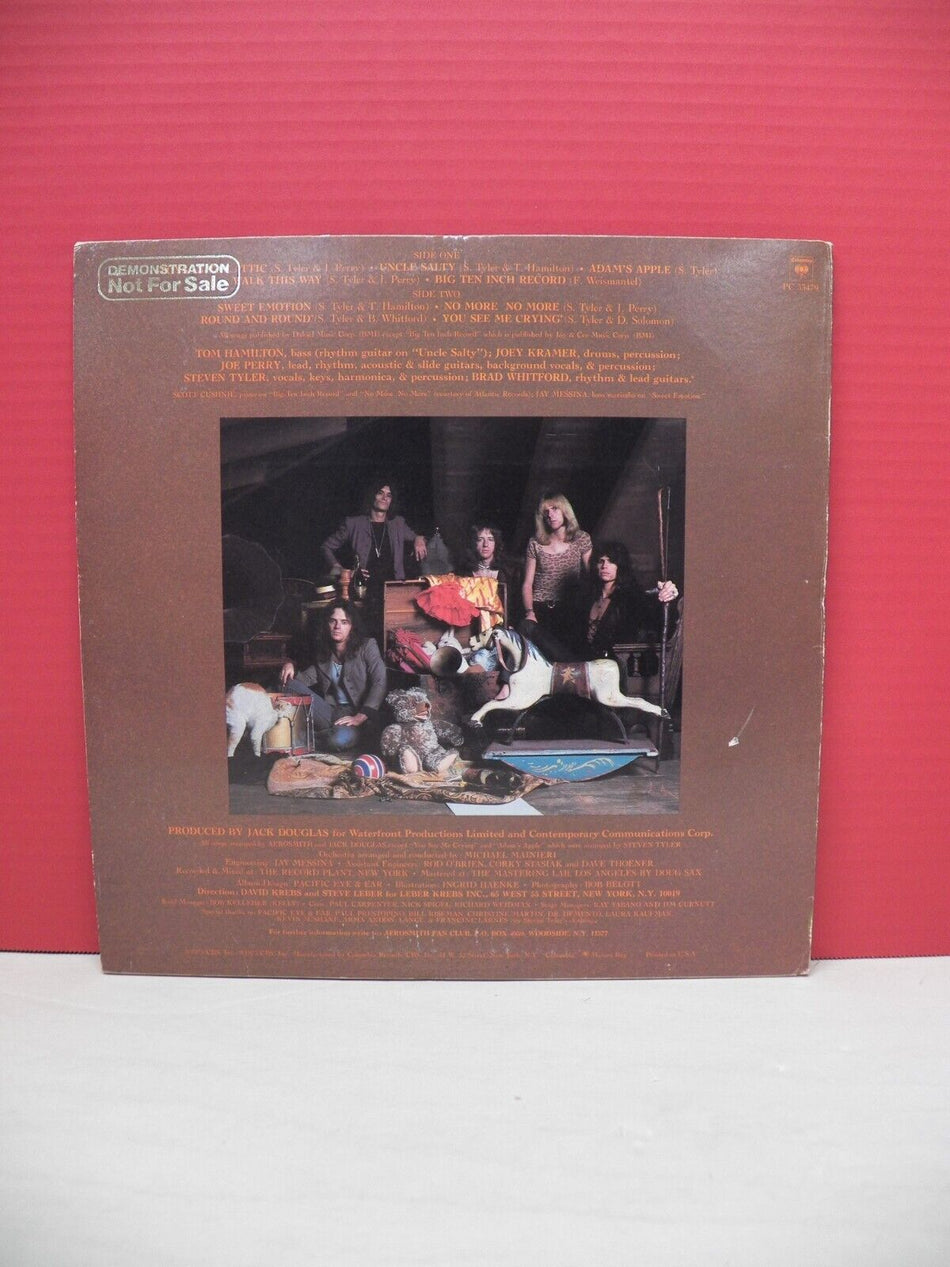 12" LP VG++/EX Aerosmith Toys In The Attic 1975 Columbia Promo PC 33479