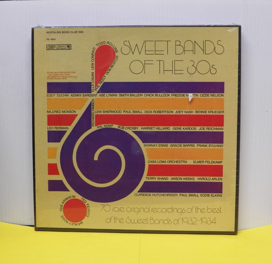 Sealed 12" 5xLP Box Set Various Artists Sweet Bands Of The 30s 1979 CSP Mono