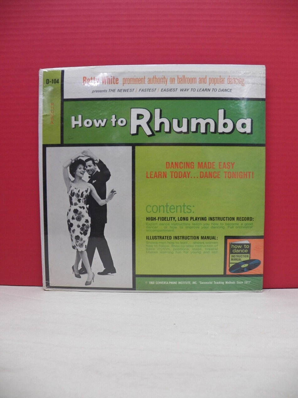 Sealed 12" LP Betty White How To Rhumba Conversa-Phone Reissue Mono D-104