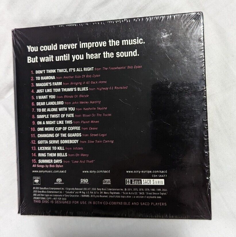 Rare Sealed SACD Bob Dylan Revisited: The Remasters RARE promo Super Audio '03