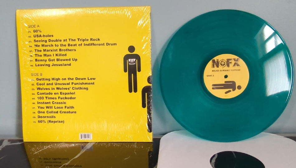 Nofx Wolves In Wolves Clothing Vinyl Record Lp Aqua/Green Translucent FAT711-1