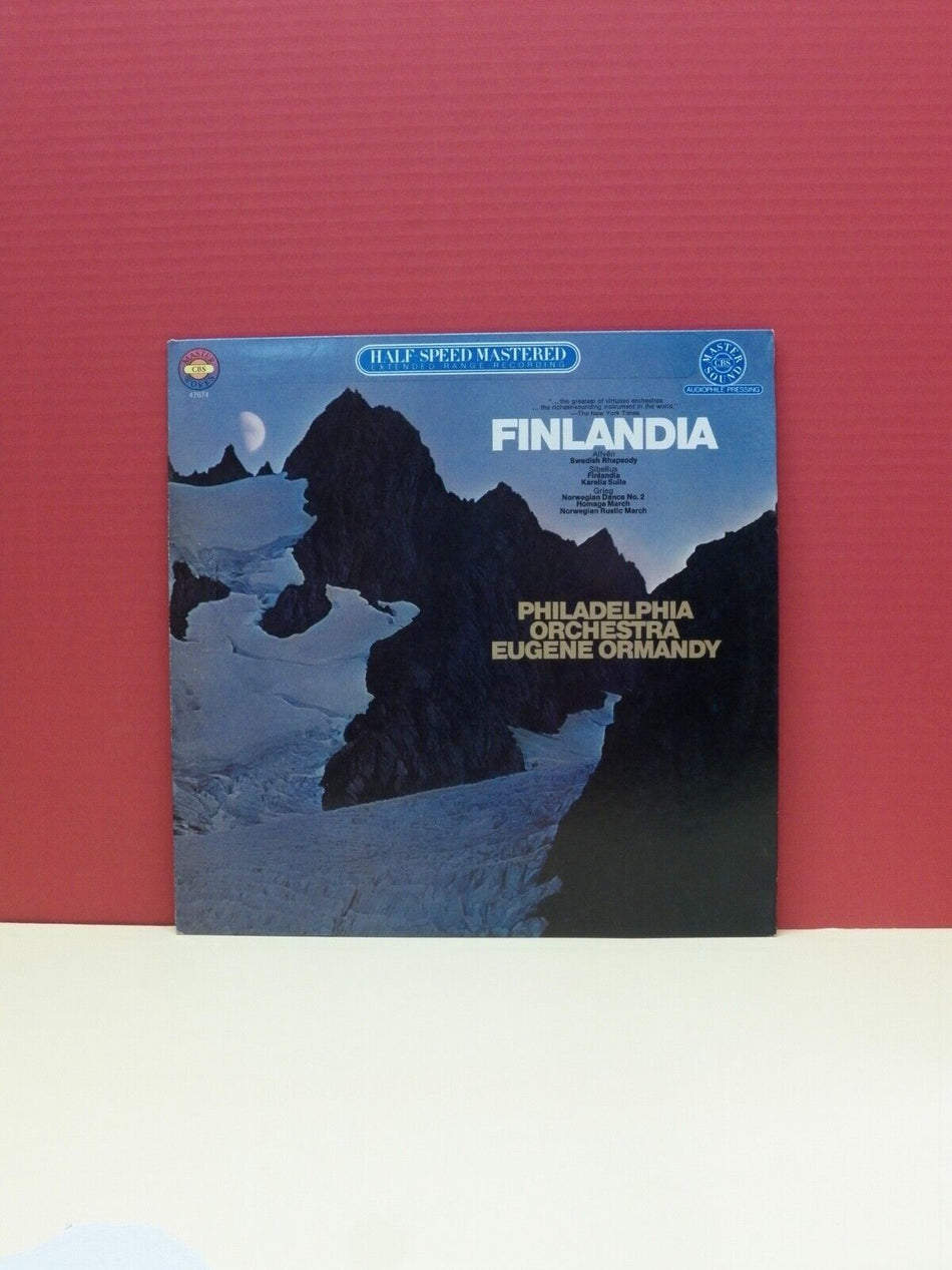 12" LP EX Ormandy - Sibelius/Alfven/Grieg Finlandia 1982 CBS Half-Speed Promo