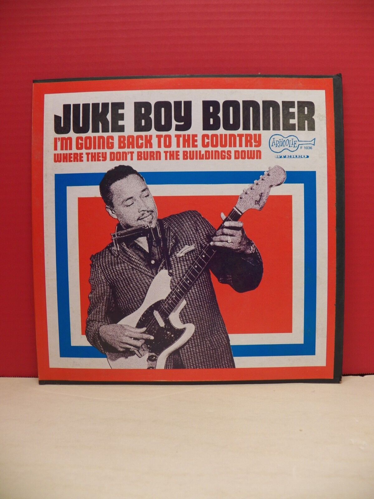 12" LP EX Juke Boy Bonner I'm Going Back To The Country... 1968 Arhoolie Stereo