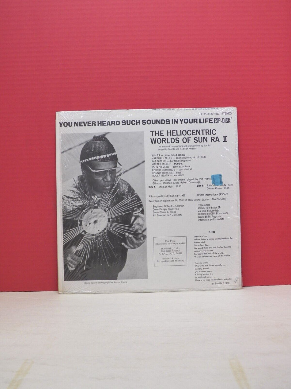 12" LP NM Sun Ra The Heliocentric Worlds Of Sun Ra Volume 2 ESP-Disk Repress