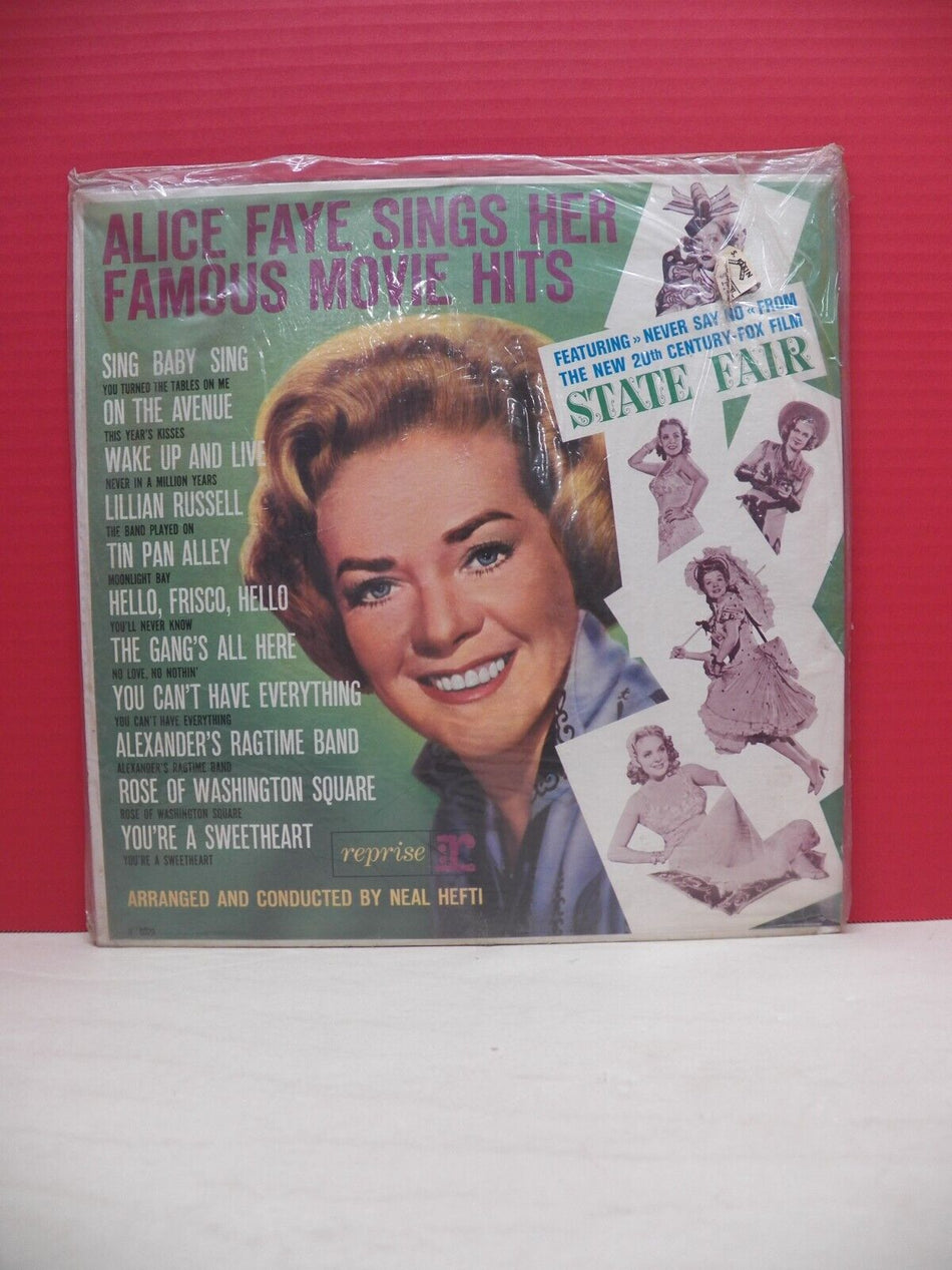 Sealed 12" LP Alice Faye Sings Her Famous Movie Hits 1962 Reprise Mono R-6029