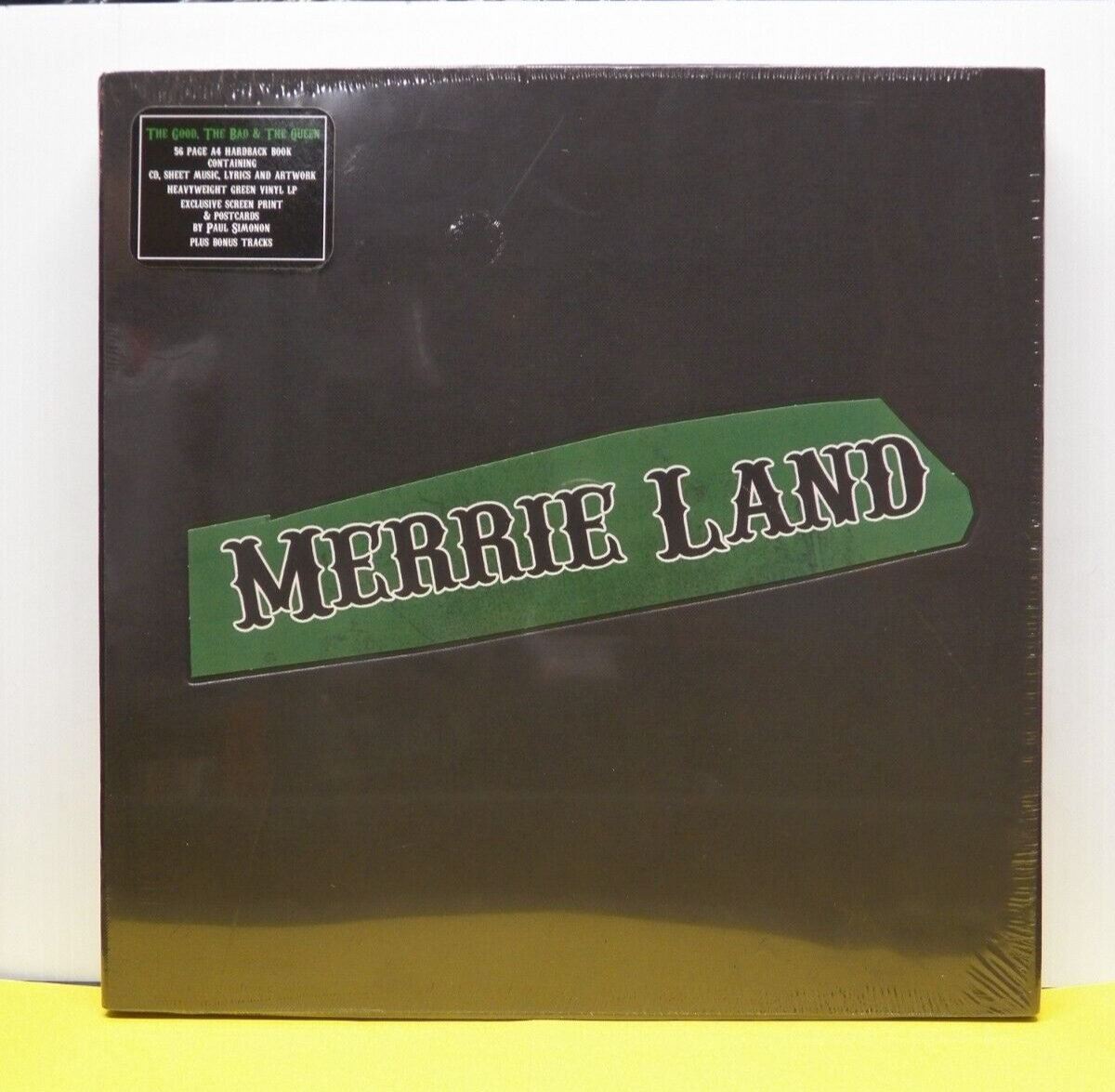 12" LP/CD  Box Set The Good, The Bad & The Queen Merrie Land 2018 Ltd Ed Green