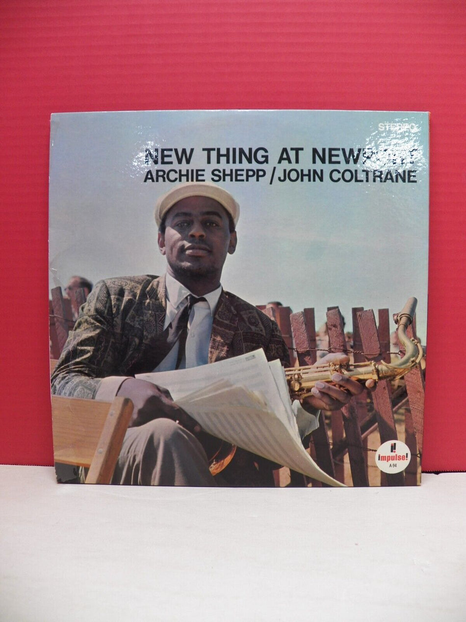 12" LP VG+ John Coltrane/Archie Shepp New Thing At Newport 1967 Impulse! Reissue