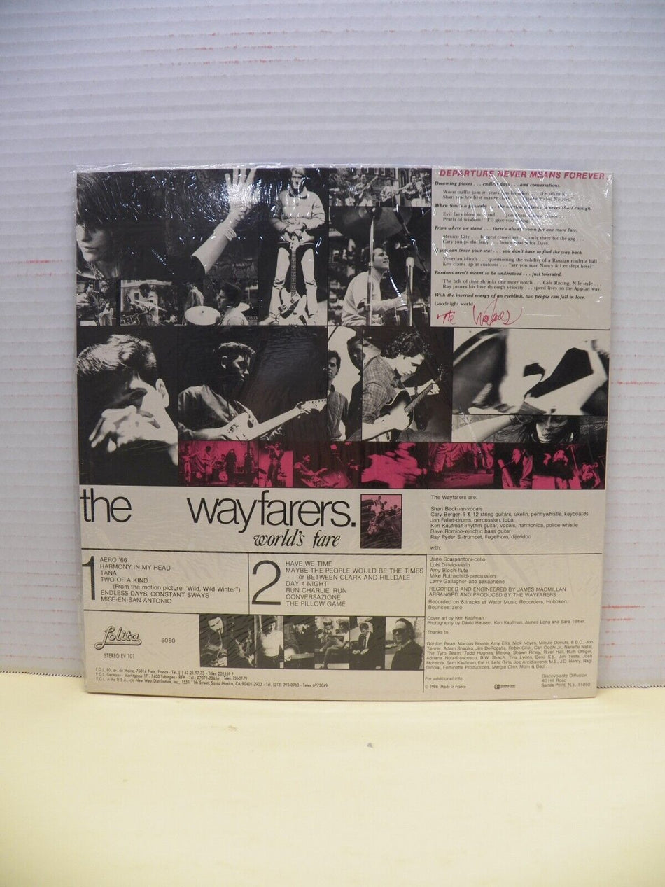 Sealed 12" LP The Wayfarers World's Fare 1986 Lolita France Import 5050