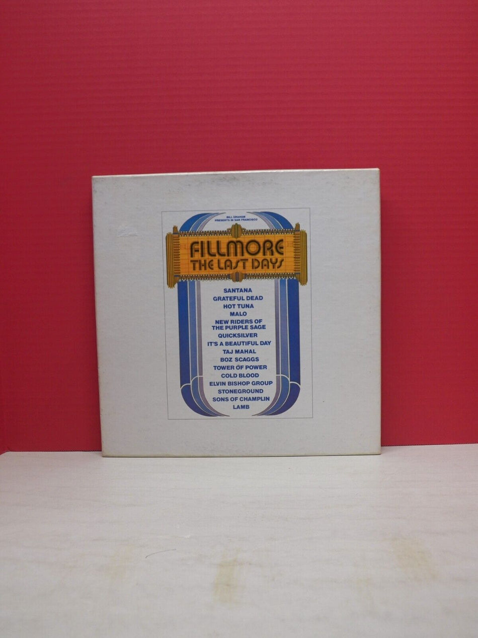 12" 3xLP Box Set EX Fillmore - The Last Days 1972 Fillmore Records Z3X 31390