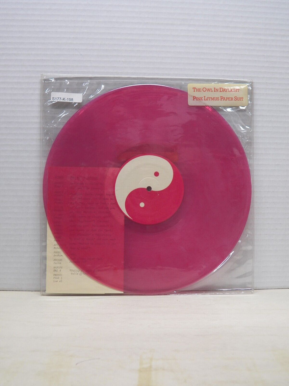 12" LP EX Pink Litmus Paper Suit The Owl In Daylight 1987 Pink Vinyl