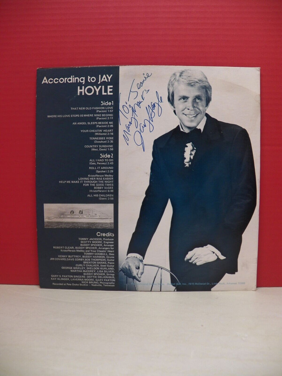 12" LP EX Jay Hoyle According to Jay Hoyle Market Hall Records Stereo MH 3065