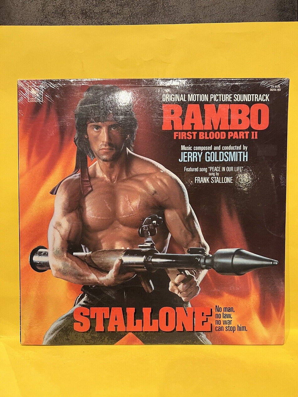 Rare Sealed Vinyl Record LP Rambo First Blood Part II Soundtrack 1985 STV 81246