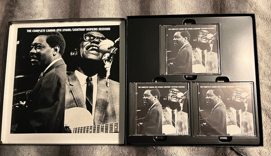 NM Mosaic 3 CD Box Set The Complete Candid Otis Spann Lightnin Hopkins Sessions