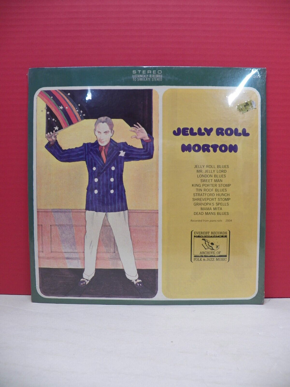 Sealed 12" LP Jelly Roll Morton Jelly Roll Morton 1981 Everest Records FS-267