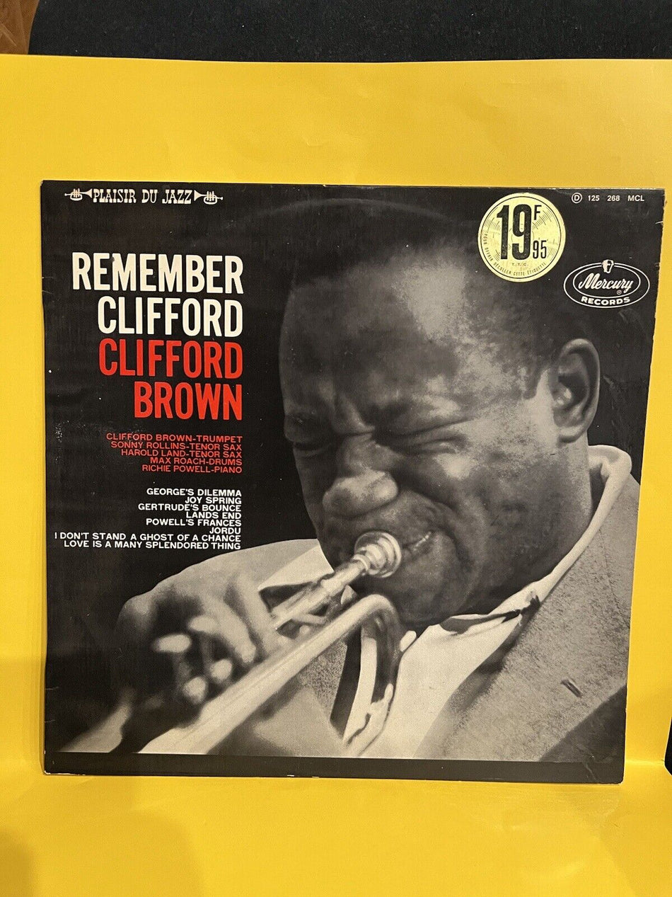 Rare Vg ++ Vinyl Record LP Clifford Brown Remember Clifford France 125 268  MDL