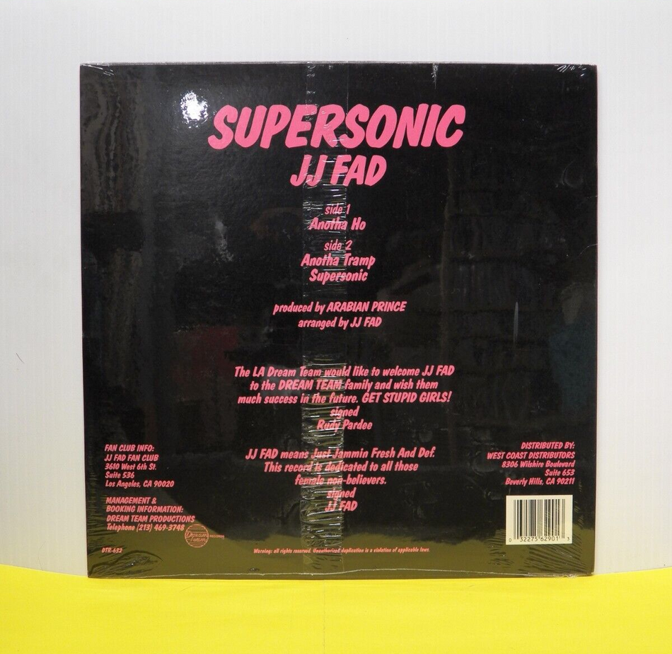 Sealed 12" Single J.J. Fad Supersonic 1988 Dream Team Records Reissue DTR-632