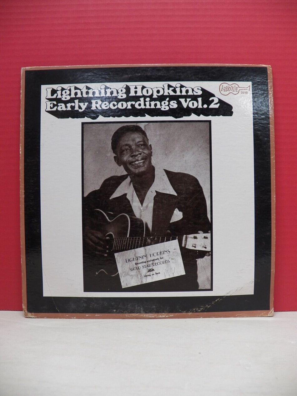 12" LP VG++/EX Lightning Hopkins Early Recordings Vol. 2 1971 Arhoolie Promo