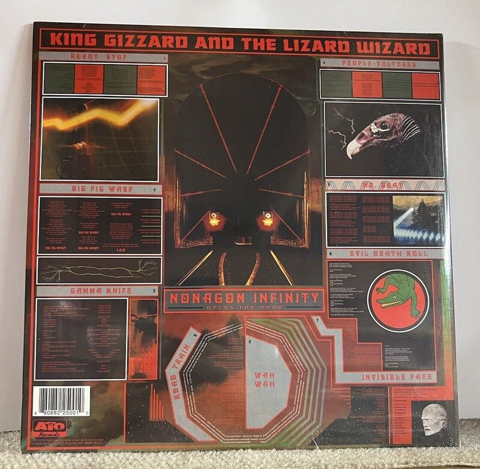 New King Gizzard & Lizard Wizard LP Nonagon Infinity 2016 Green / Black Splatter