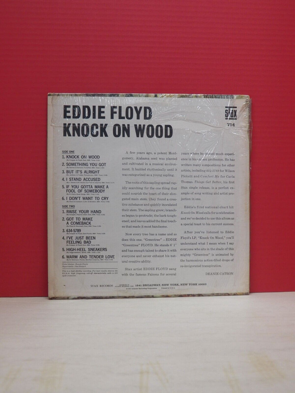 12" LP VG++/EX Eddie Floyd Knock On Wood 1967 Stax Mono 714