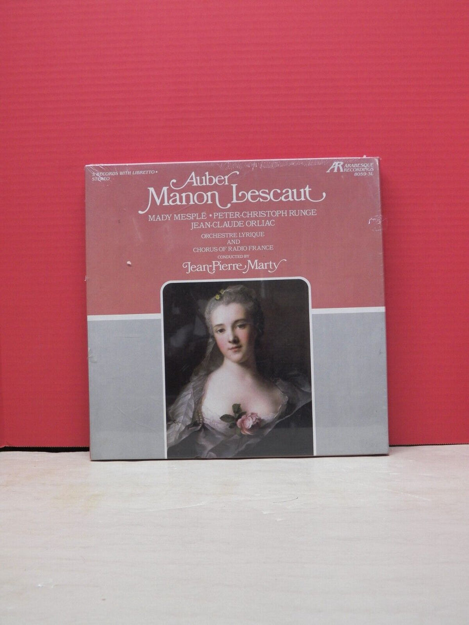 Sealed 12" 3xLP Box Set Jean-Pierre Marty Auber: Monon Lescaut Arabesque 8059-3L