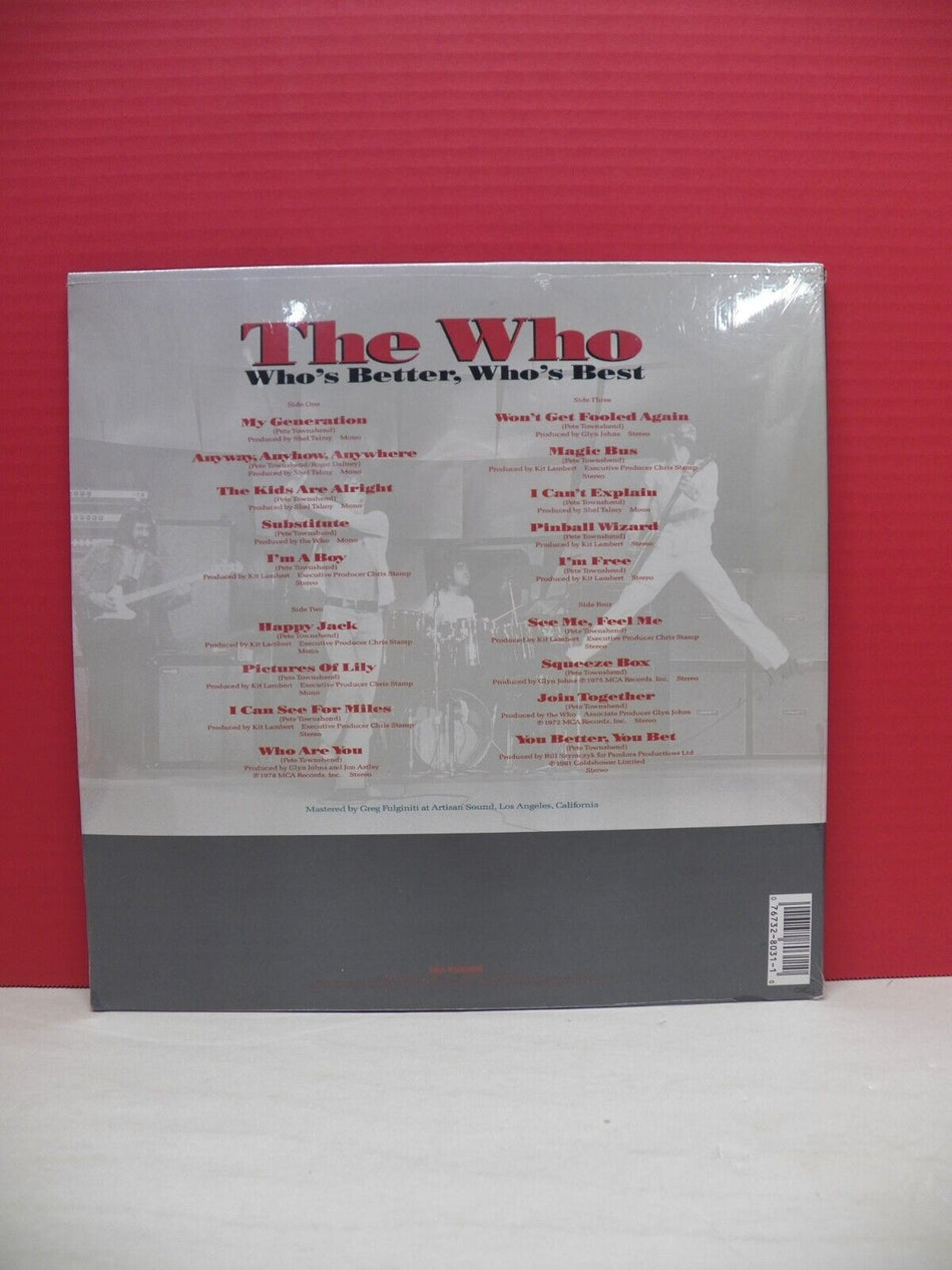 Sealed 12" 2xLP The Who Who's Better, Who's Best 1988 MCA Records CRC MCA2-8031