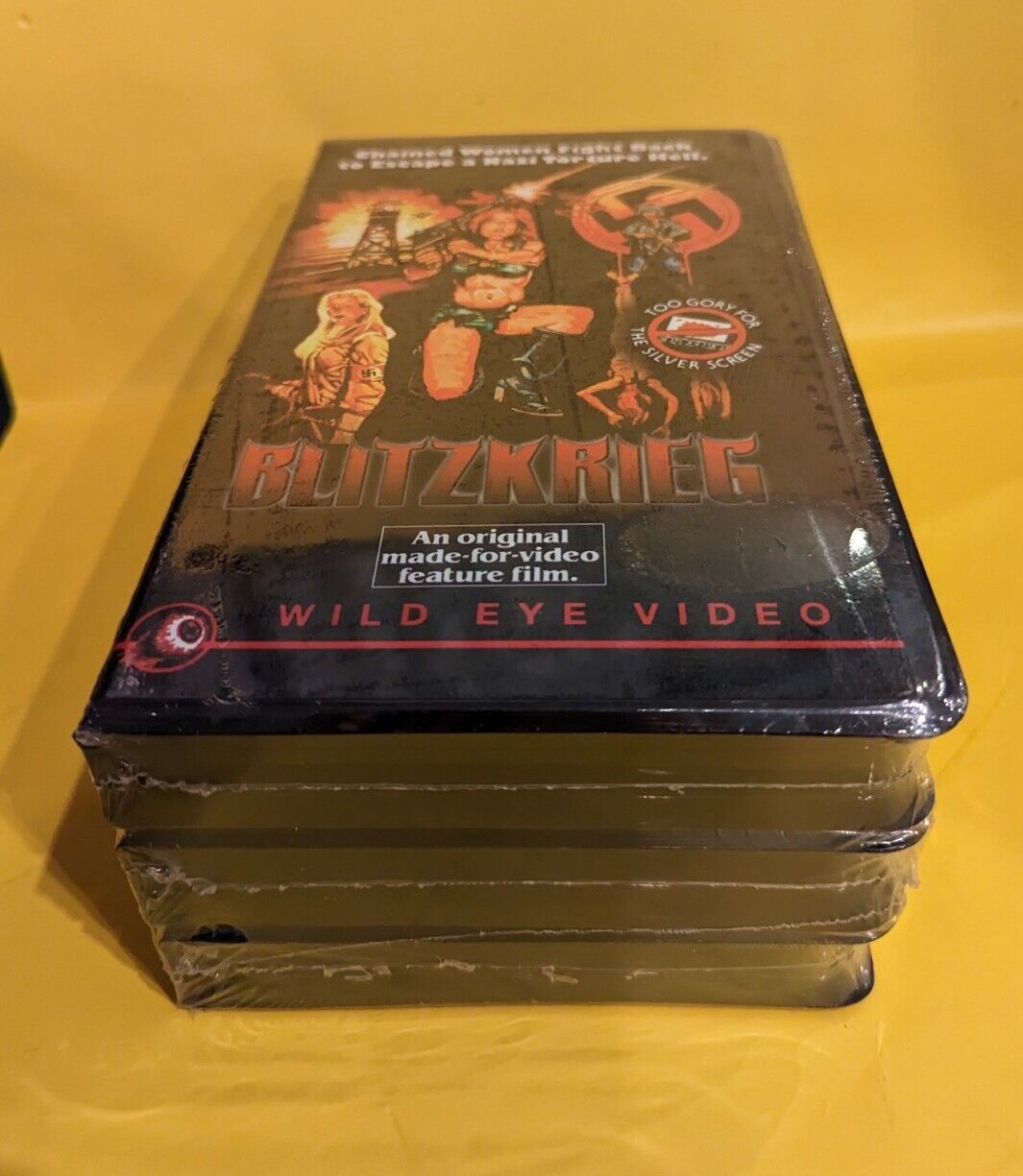 Rare Sealed 3 Horror VHS Set Wild Eye Video Bloody Ape / Goth Kill / Blitzkrieg Rare Sealed 3 Horror VHS Set Wild Eye Video Bloody Ape / Goth Kill / Blitzkrieg