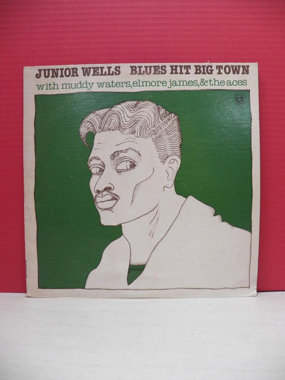 12" LP VG++/EX Junior Wells Blues Hit Big Town 1977 Delmark Records DL 640