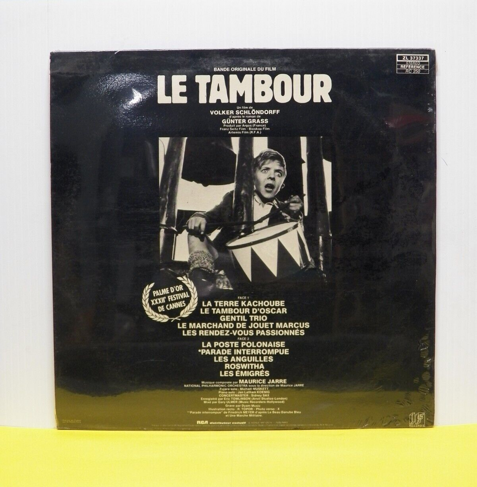 Sealed 12" LP Maurice Jarre Le Tambour 1979 IF Records Import ZL 37337