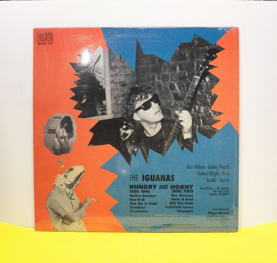 Sealed 12" LP The Iguanas Hungry And Horny 1988 Midnight Records MIR LP 141