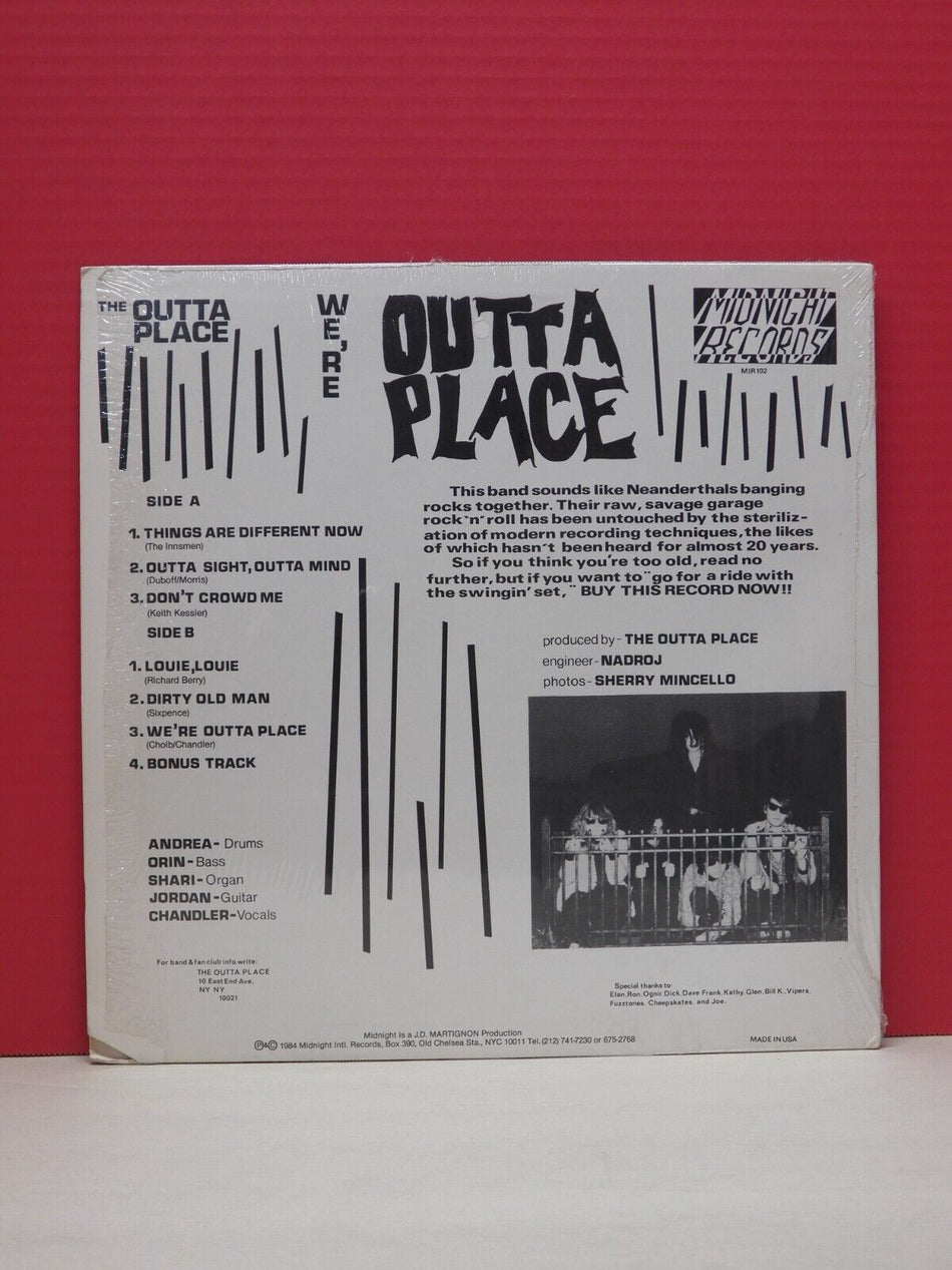 12" Mini LP EX The Outta Place We're Outta Place 1984 Midnight Mono MIR 102