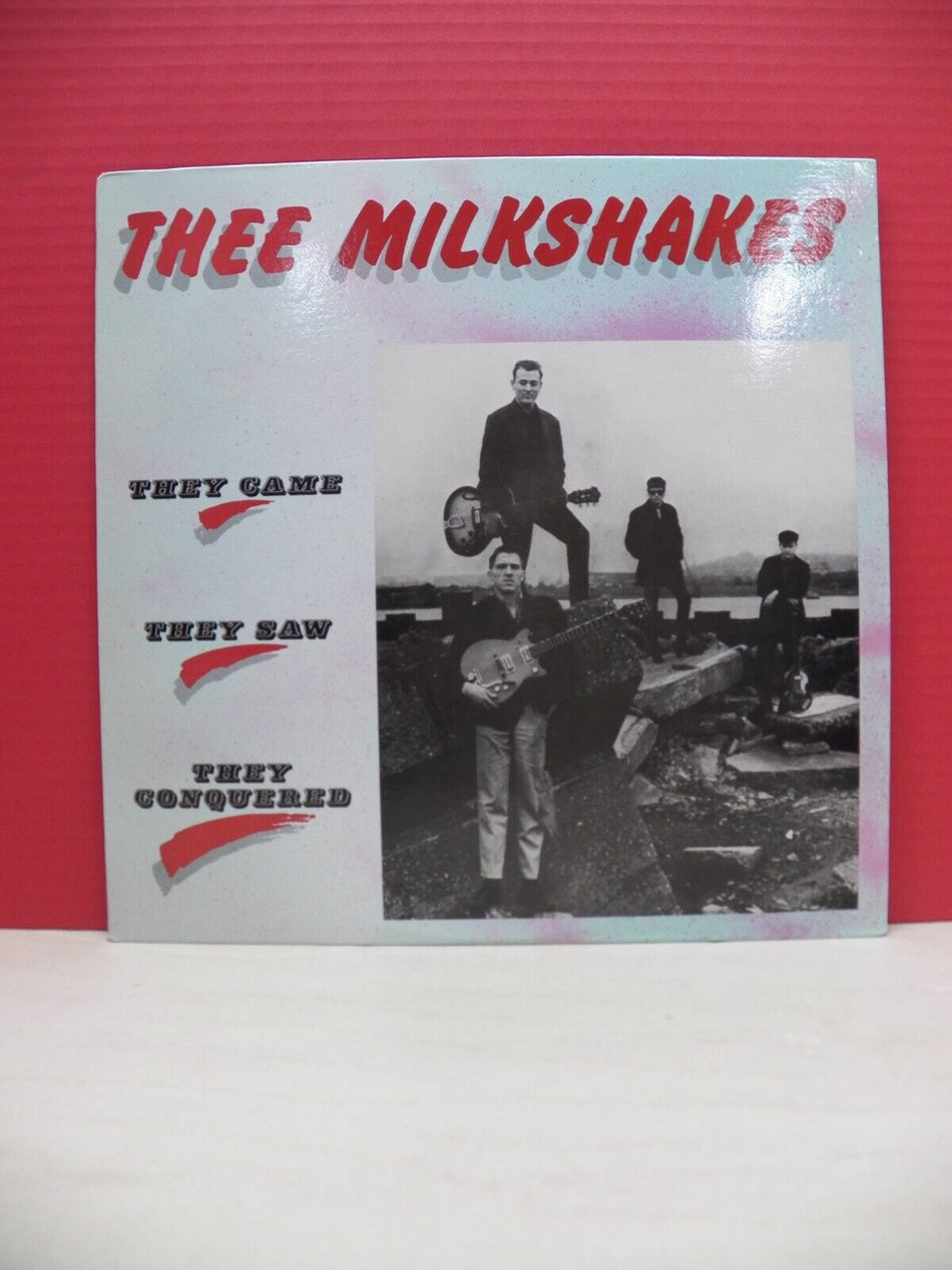 12" LP EX Thee Milkshakes They Came They Saw They Conquered 1984 Pink Dust