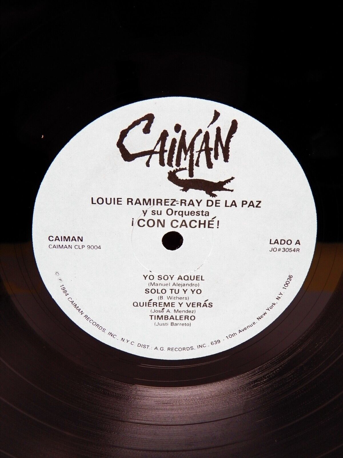 12" LP VG++/EX Louie Ramirez-Ray De La Paz Y Su Orquesta Con Cache 1984 Caiman