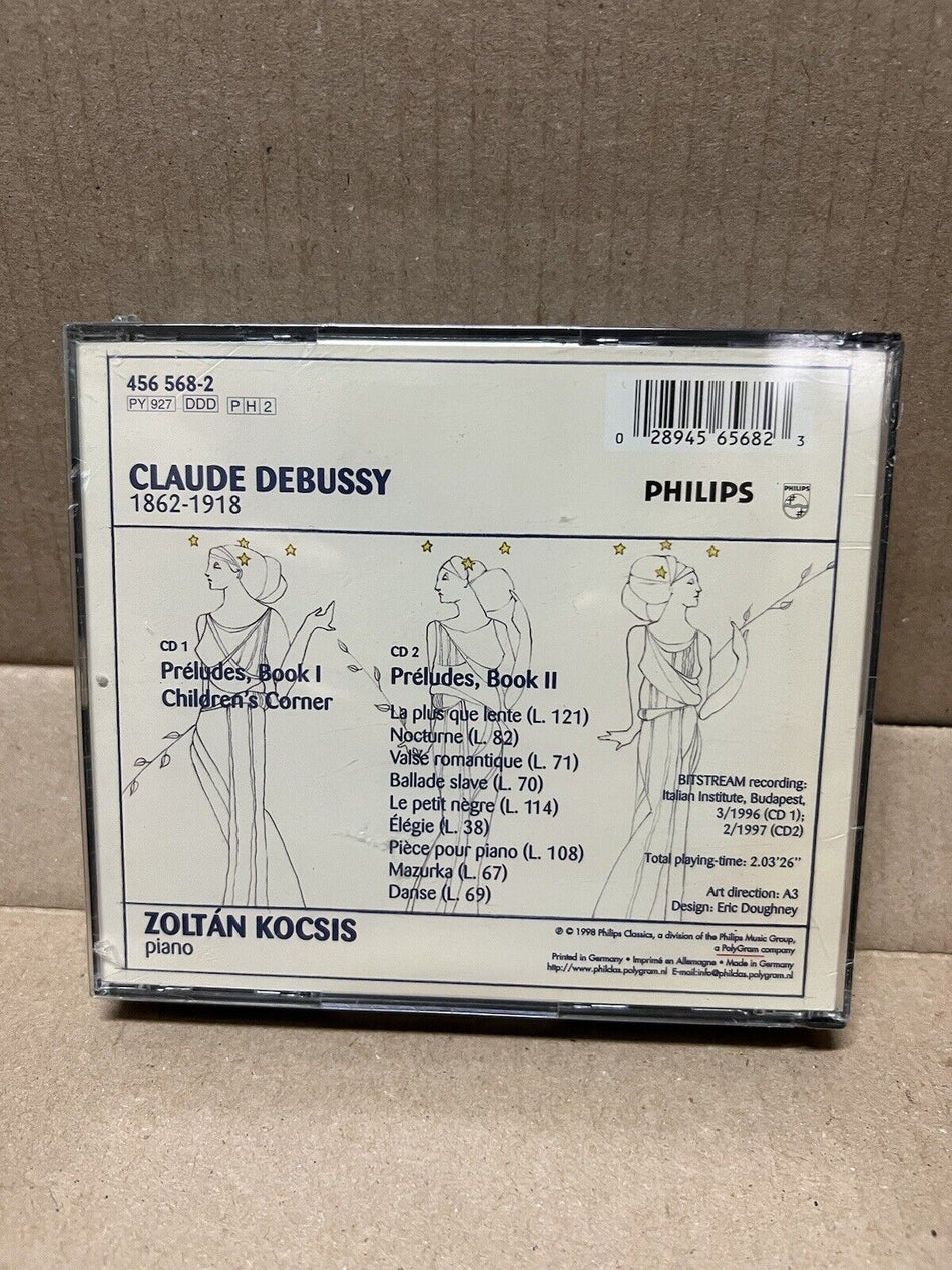 2xCD Zoltan Kocsis Debussy: Preludes Books I & II, Children's Corner 1998 Import