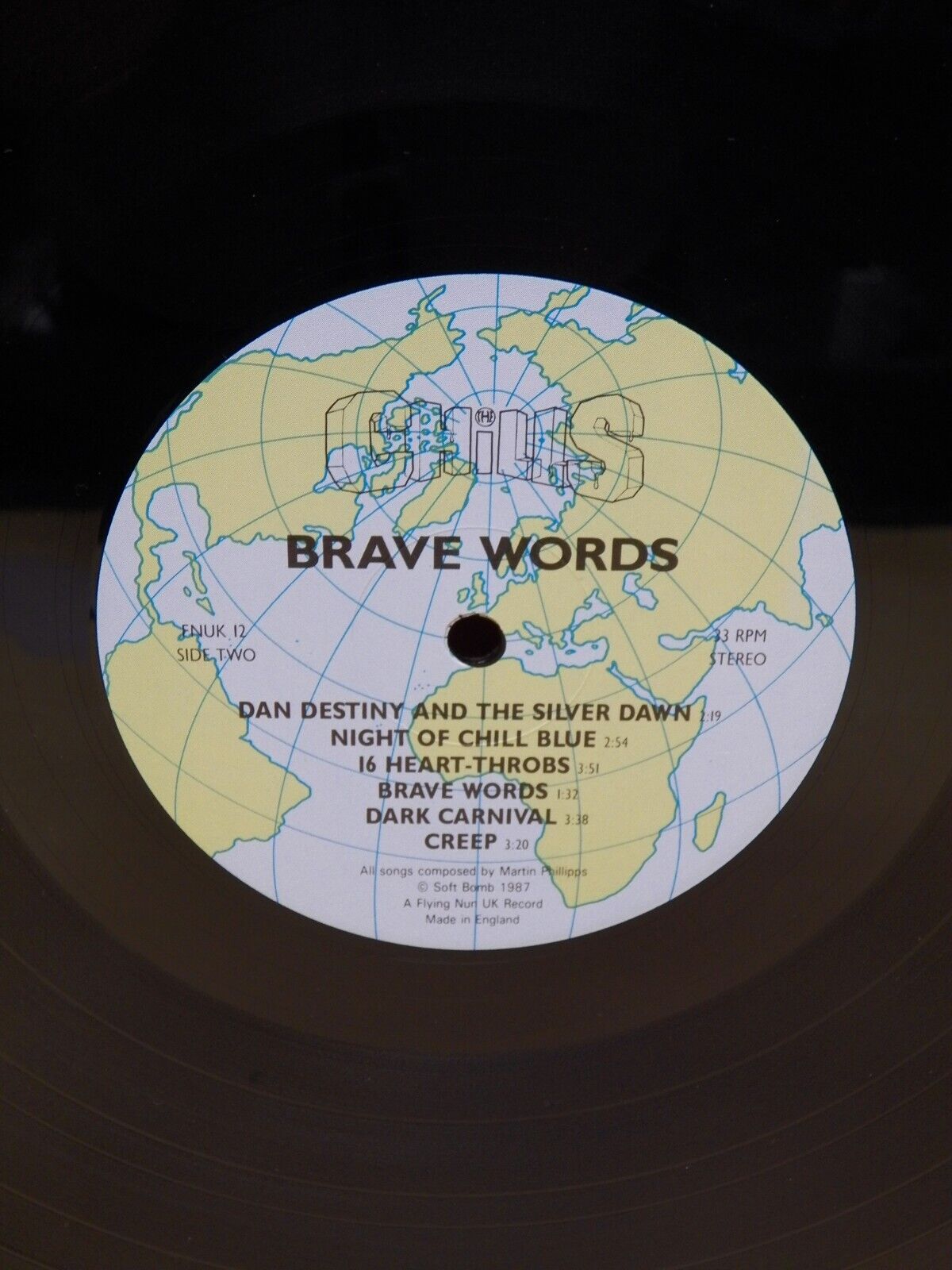 12" LP VG+ The Chills Brave Words 1987 Flying Nun UK UK Import FNUK 12