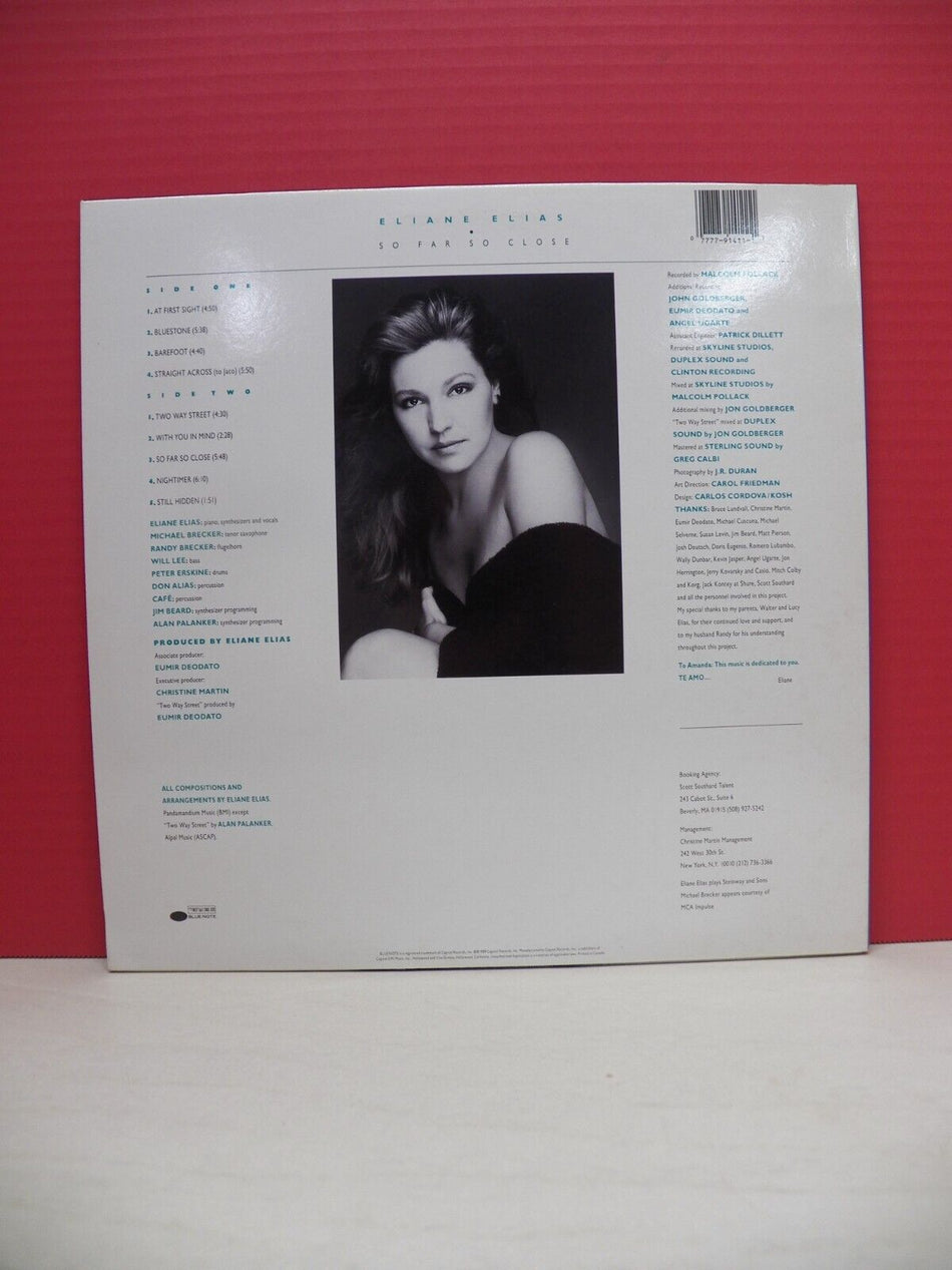 12" LP NM- Eliane Elias So Far So Close 1989 Blue Note B1-91411