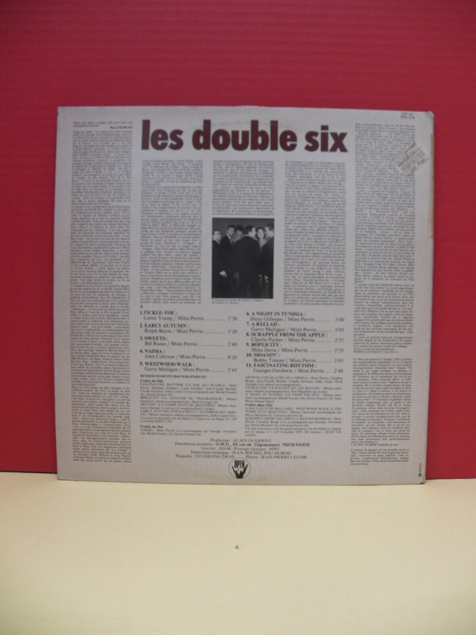 12" LP EX Les Double Six Les Double Six 1982 Open France Import Reissue OP 15