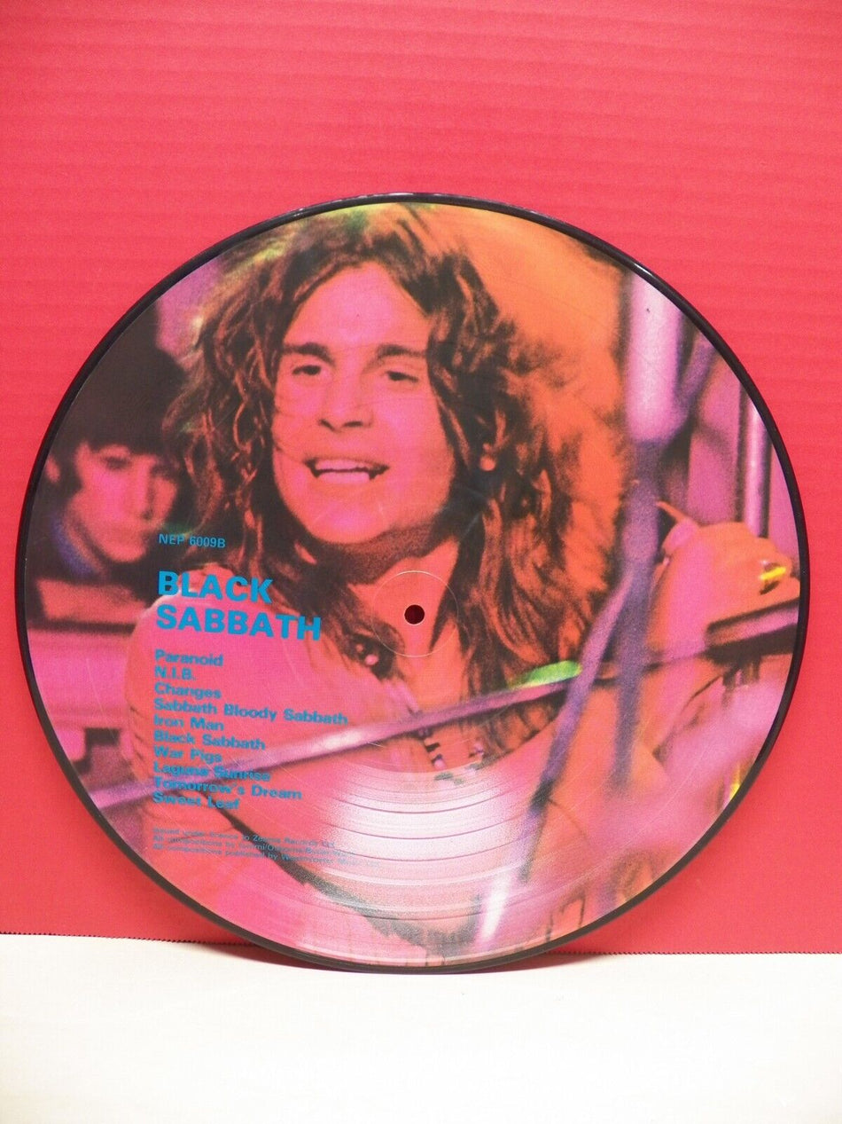 12" Picture Disc VG+ Black Sabbath Greatest Hits 1983 Zeema Records UK Import